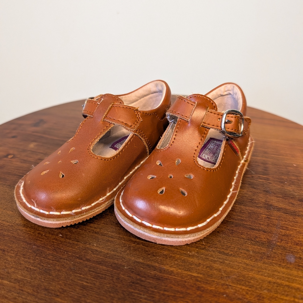 L'Amour Tan Kids Dress Shoes